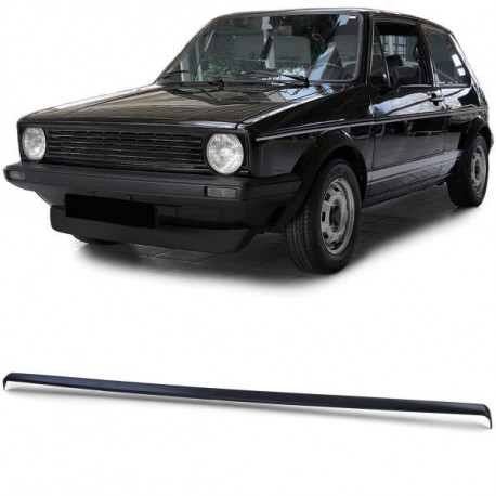 Lighting Grill spoiler headlight bar black for VW Golf 1 Cabrio 74-89 Caddy 82-92 | races-shop.com