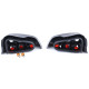 Lighting Clear Glass Taillights Black Smoke Right Left Fits Peugeot 106 96-03 | races-shop.com