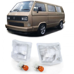 White turn signals pair Left Right for VW T3 bus box van flatbed 79-92