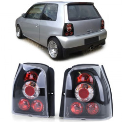 RACES tail lights for VW Lupo + Seat Arosa, clear, black