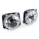 Lighting Clear glass Angel Eyes headlights with crosshairs fit for VW Golf 2 83-92 | races-shop.com