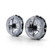 Lighting Clear glass Angel Eyes headlights with crosshairs black for VW Golf 1 + Cabrio | races-shop.com