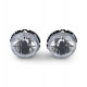 Lighting Clear glass Angel Eyes headlights with crosshairs black for VW Golf 1 + Cabrio | races-shop.com