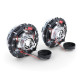 Lighting Clear glass Angel Eyes headlights with crosshairs black for VW Golf 1 + Cabrio | races-shop.com