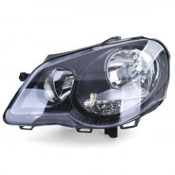 RACES headlight (GTI) for VW Polo 9N3 05-09, black, left