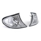 Lighting Clear glass turn signal chrome pair fits BMW 3 Series E46 Sedan Touring 01-05 | races-shop.com
