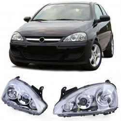 Projector ellipsoid headlights for Opel Corsa C 00-06