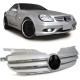 Body kit and visual accessories Radiator grille sport optics silver chrome fit for Mercedes SLK R170 96-04 | races-shop.com