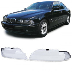 Headlight lenses chrome bezels fit for BMW 5 series E39 00-03