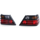 Lighting Taillights Red Black Pair for Mercedes W124 Sedan Coupe Convertible 85-93 | races-shop.com