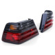 Lighting Taillights Red Black Pair for Mercedes W124 Sedan Coupe Convertible 85-93 | races-shop.com