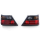 Lighting Taillights Red Black Pair for Mercedes W124 Sedan Coupe Convertible 85-93 | races-shop.com