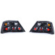 Lighting Taillights Red Black Pair for Mercedes W124 Sedan Coupe Convertible 85-93 | races-shop.com