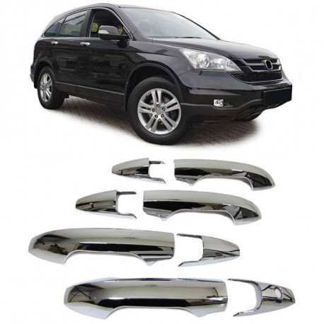 Body kit and visual accessories Door handles covers bezels chrome for Honda CR-V 07-12 | races-shop.com