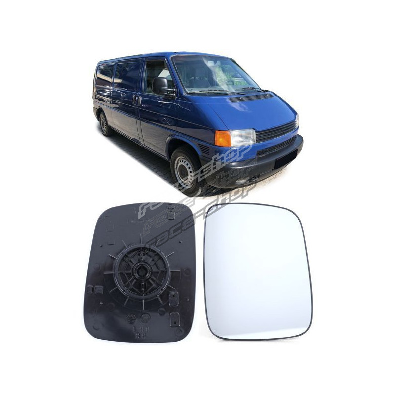Mirror glass for mirror unheated right for VW Bus T4 90-03