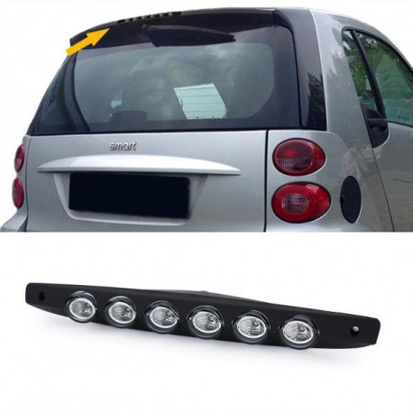 Lighting Third LED brake light clear glass black for Smart ForTwo Convertible Coupe 451 07-15 | races-shop.com