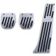 Pedals and accessories Alu pedals set for shift car suitable for BMW Z3 Z4 X3 X5 E81 E82 | races-shop.com