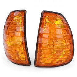 Turn signal orange right left pair for Mercedes 123 W123 C123 S123 76-84