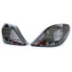 Lighting Clear glass LED Lightbar tail lights black for Peugeot 207 from 06 | races-shop.com