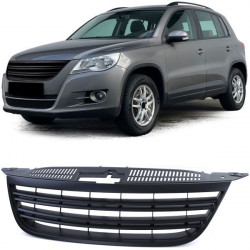 Sport grille without emblem with double rib black for VW Tiguan 5N 07-11