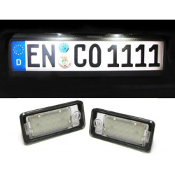 LED license plate light white 6000K for Audi A3 8P A4 B6 A6 4F Q7 TDL