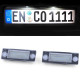 Lighting LED license plate light white 6000K for Skoda Superb 1 3U4 01-08 | races-shop.com