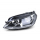 Lighting Headlight H7 H15 with engine Black Left for VW Golf 7 from 12 | races-shop.com