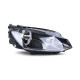 Lighting Headlights H7 H15 with engine Black Right for VW Golf 7 from 12 | races-shop.com