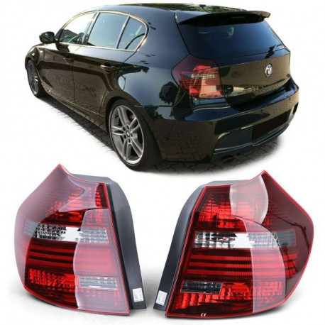 Lighting RACES tail lights for BMW E81 E87 07-12 (TYC), black-smoke | races-shop.com