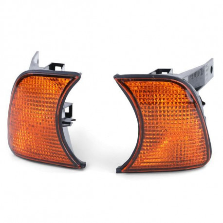 Lighting Turn signal orange pair right left fits BMW 5 Series E34 87-97 | races-shop.com