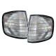 Lighting Turn signal Black Smoke Pair Left Right for Mercedes S Class W126 79-91 | races-shop.com