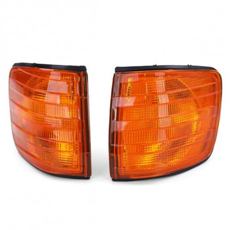 Lighting Turn signal Orange Pair Right Left for Mercedes C126 Coupe SEC 81-91 | races-shop.com