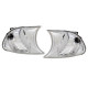 Lighting White turn signal pair Left Right fits BMW 3 Series Coupe Convertible E46 99-01 | races-shop.com