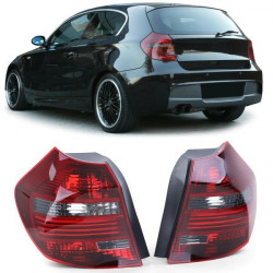 RACES LED tail lights for BMW E81 E87 07-12, black-smoke
