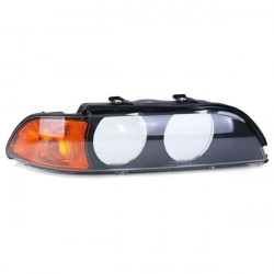 RACES headlight lens for BMW E39 95-04 Sedan Touring, right