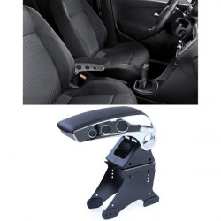 Center console armrest style with storage compartment foldable black chrome universal