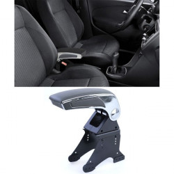 Center console armrest style with storage compartment foldable black gray chrome universal