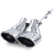 UNIVERSAL TIP Gasoline sport tailpipe exhaust orifice stainless steel for Mercedes C Class W203 00-07 | races-shop.com