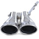 UNIVERSAL TIP Gasoline sport tailpipe exhaust orifice stainless steel for Mercedes C Class W203 00-07 | races-shop.com