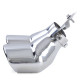 UNIVERSAL TIP Gasoline sport tailpipe exhaust orifice stainless steel for Mercedes C Class W203 00-07 | races-shop.com