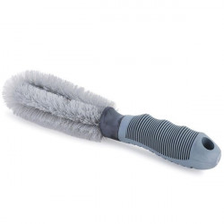 Rim spoke brush extra hard for heavy dirt with bendable head