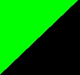 Black / green